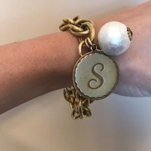 John Wind Gold “S” Bracelet